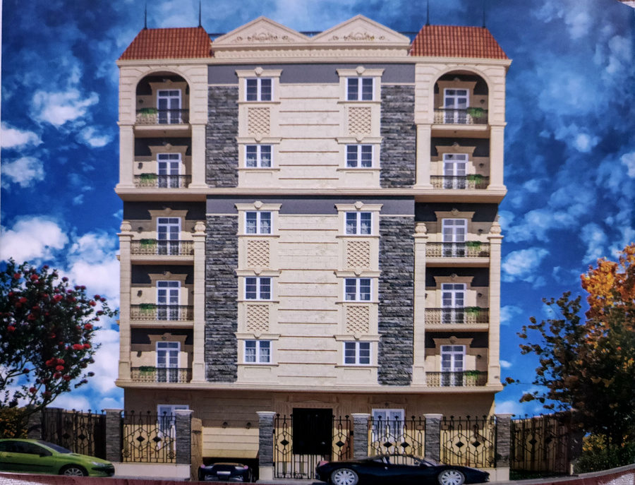 منظور معماري لعمارة سكنية