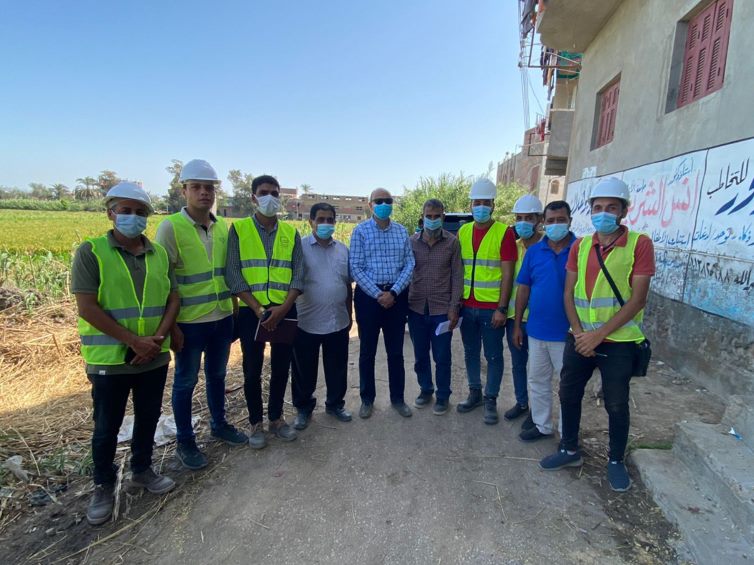 فريق سمو بموقع تنفيذ حياة كريمة